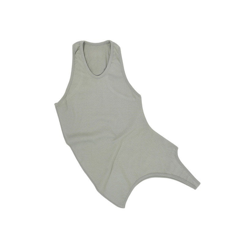 Flat lay styling of the women's figure-flattering backless top