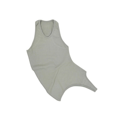 Flat lay styling of the women's figure-flattering backless top
