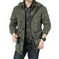 Close-up of sealed front zipper and waterproof pocket detailing